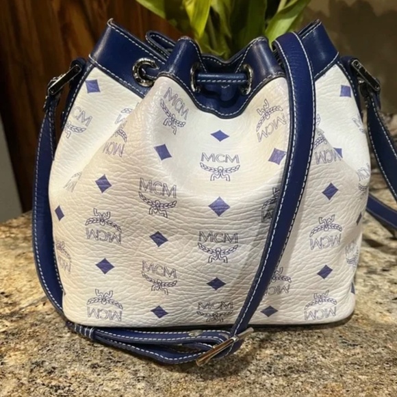 MCM EUC bucket crossbody 🎁 - Picture 6 of 12